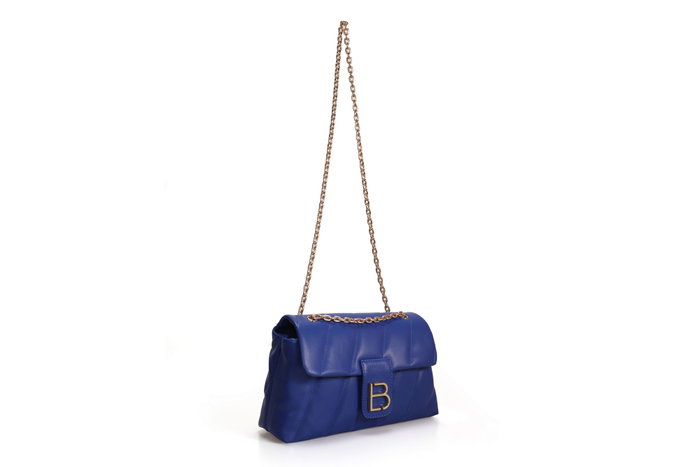 Lucky Bees Bolso de Hombro Azul Saxón Lucky Bees Bolso de Hombro Azul Saxón